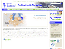 Tablet Screenshot of ontariorefrigeratedservices.com